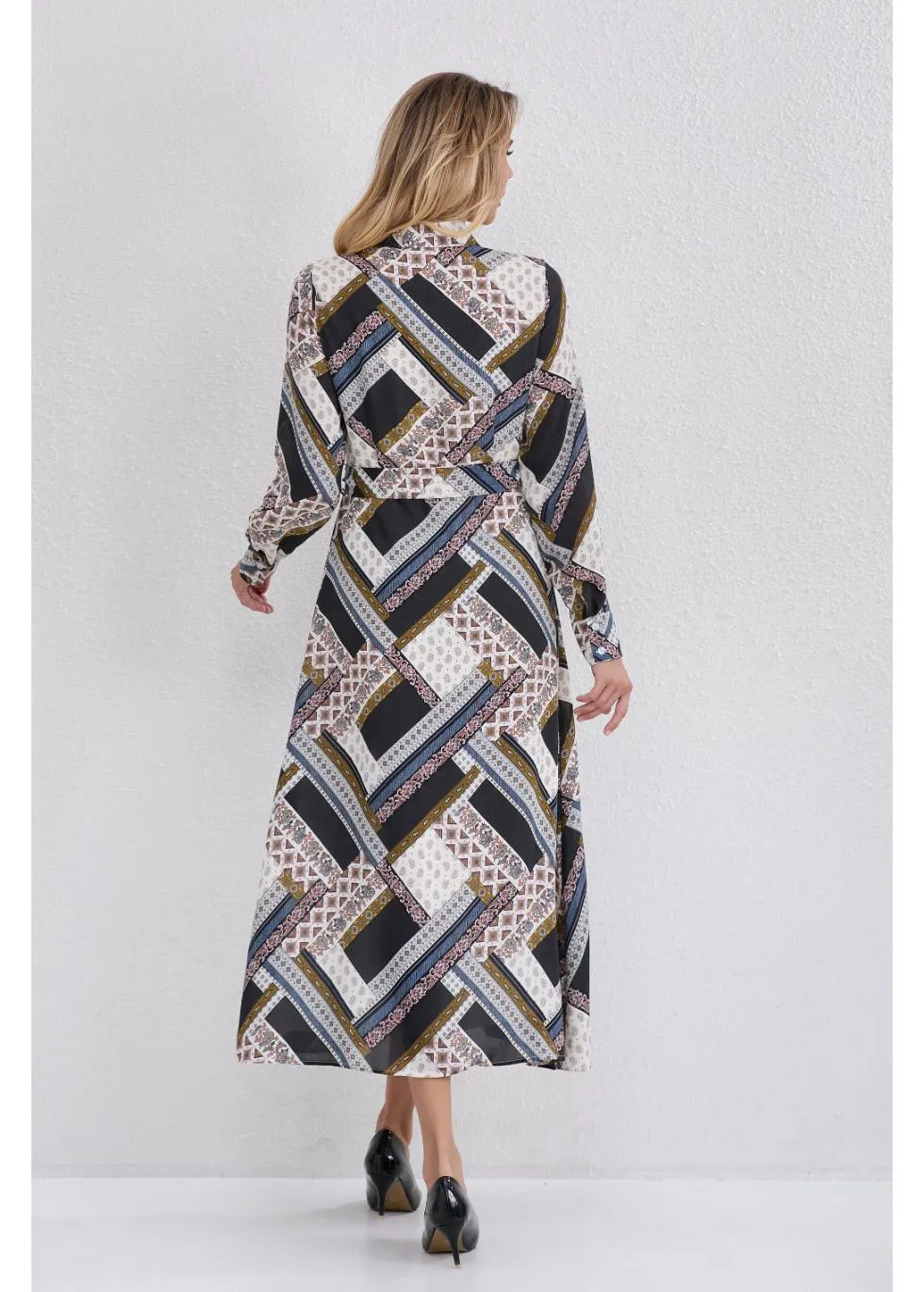 Abstract Allure Midi Dress