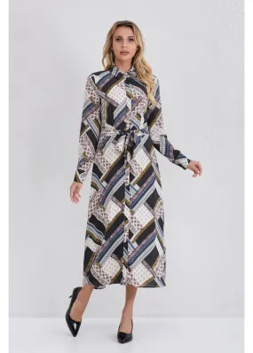 Abstract Allure Midi Dress