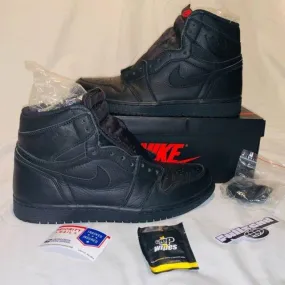 Air jordan 1 high og triple black 9.5