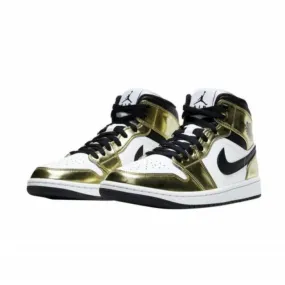 Air jordan 1 mid se white metallic gold (sold)