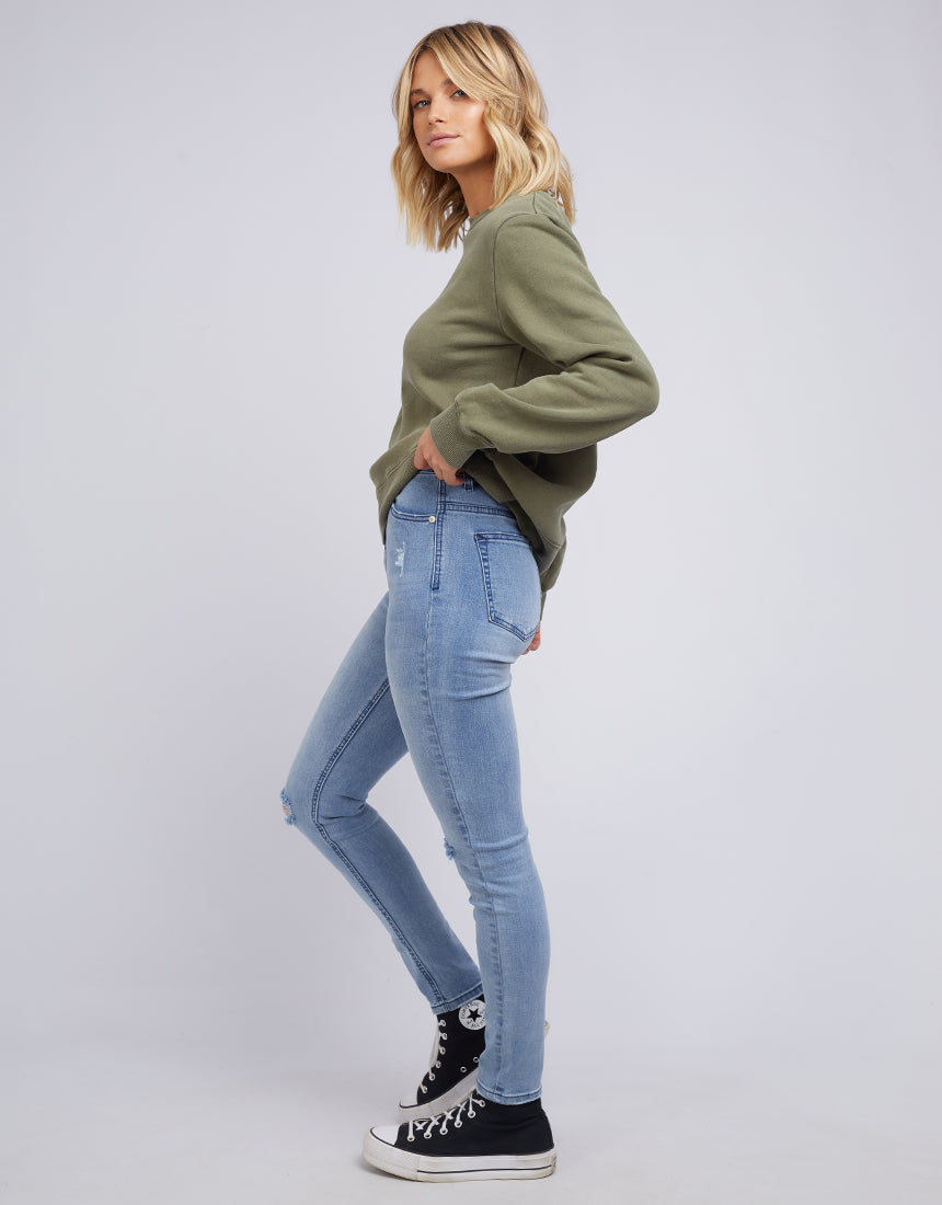 All About Eve AAE Washed Crew - Khaki