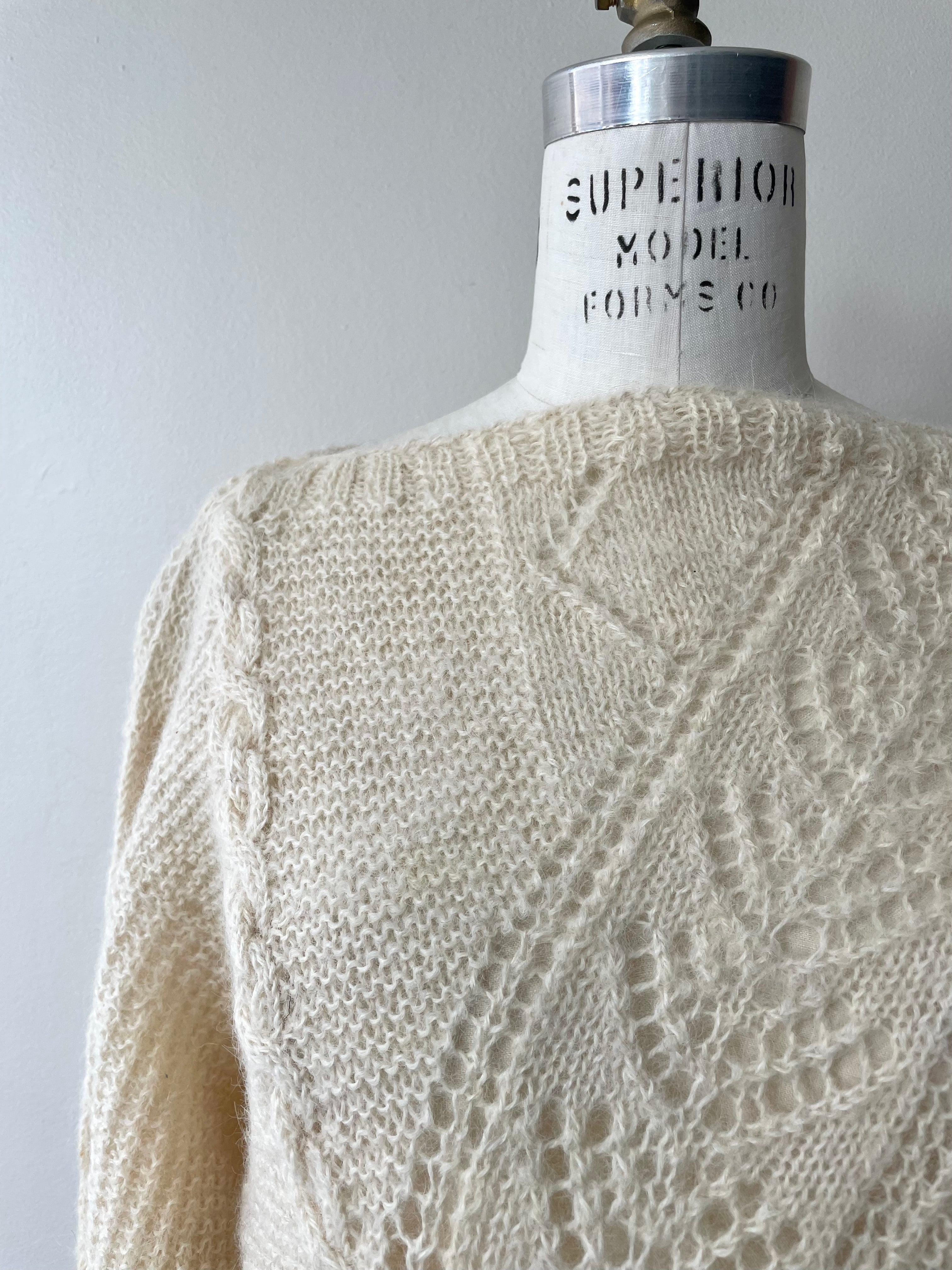 Alpaca Lace Knit Sweater | 1970s