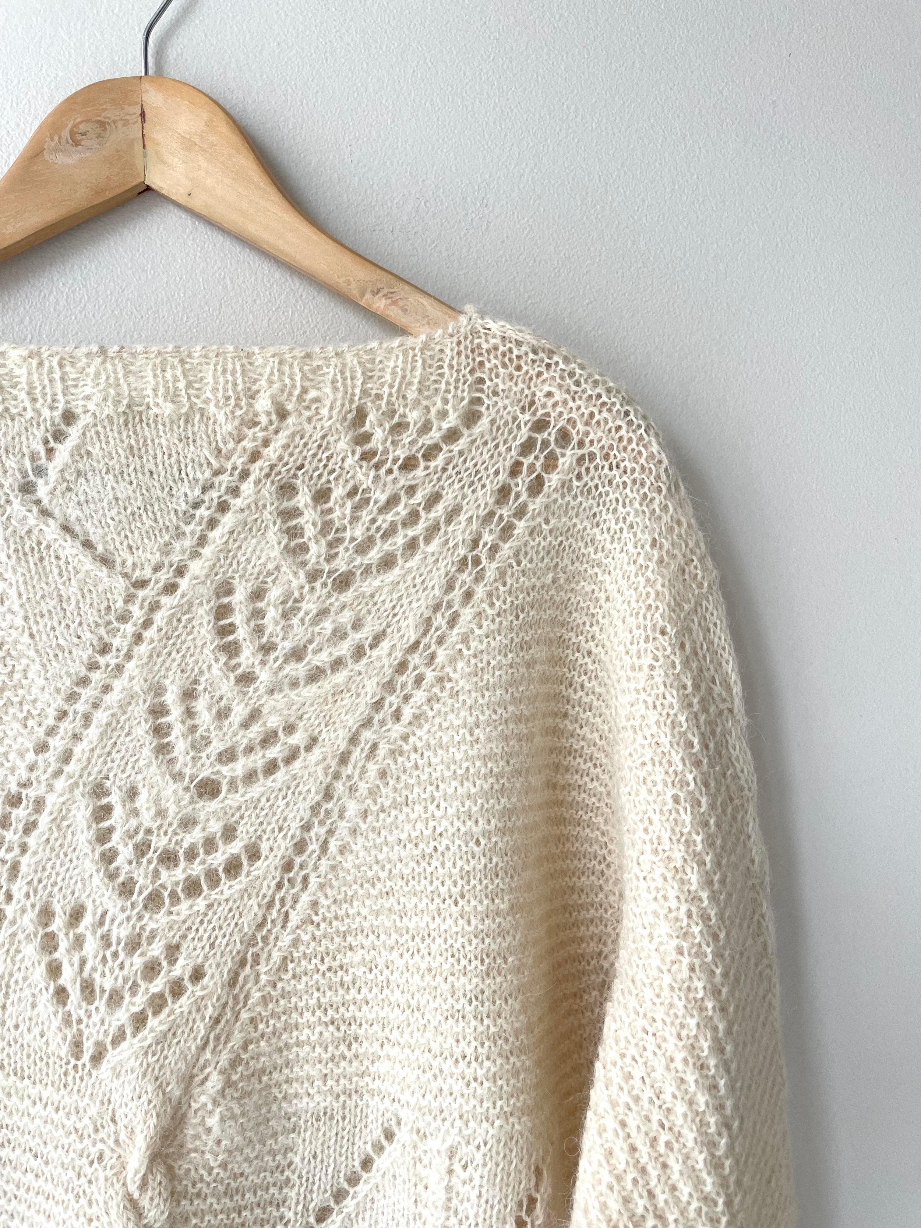 Alpaca Lace Knit Sweater | 1970s