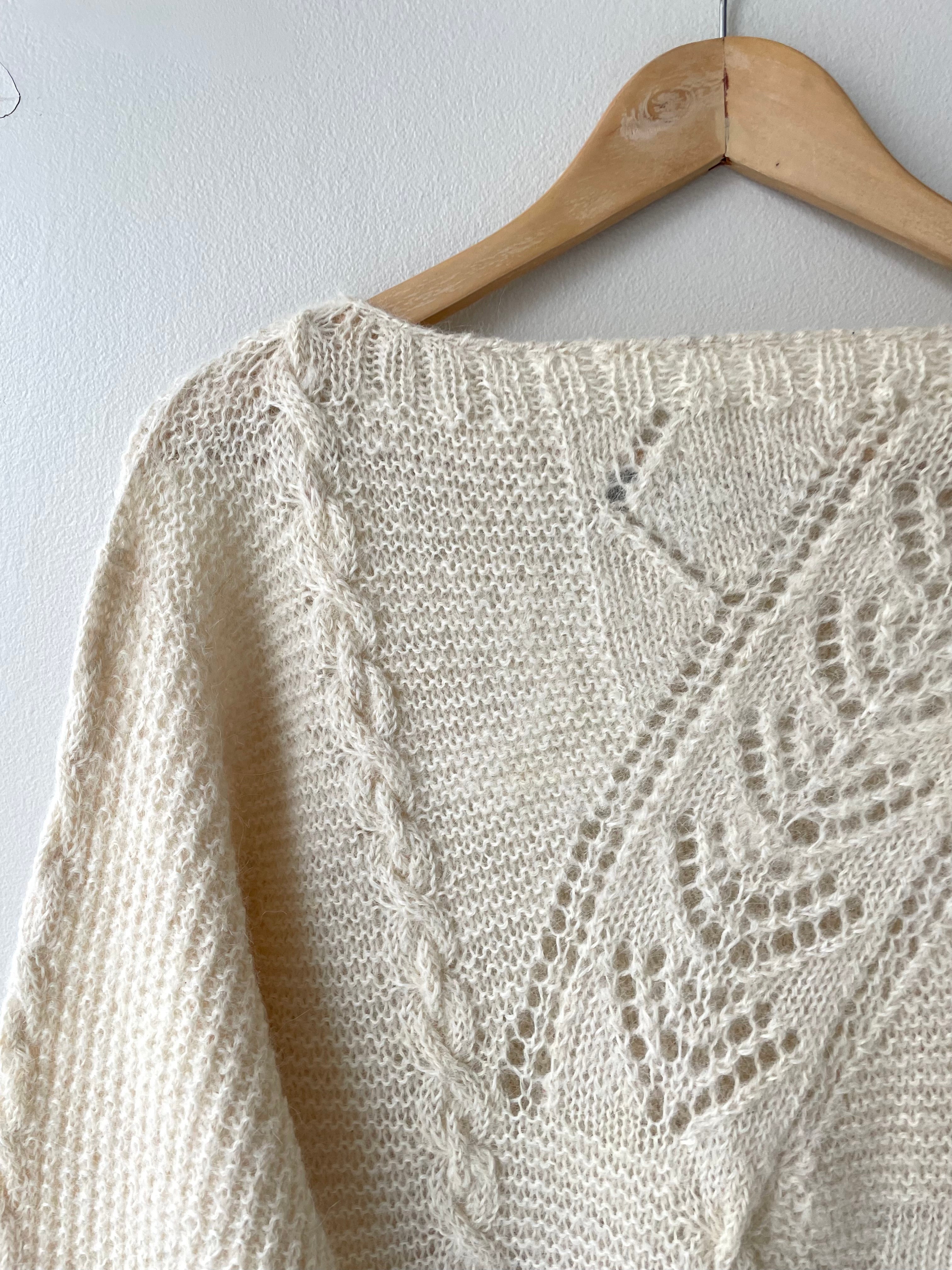 Alpaca Lace Knit Sweater | 1970s