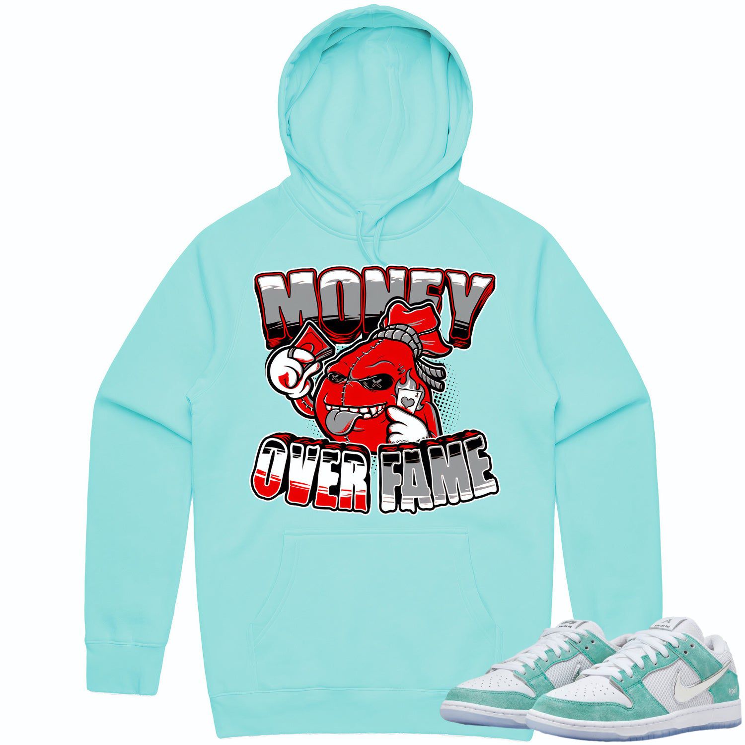 April Dunks Hoodie to Match - RED MOF