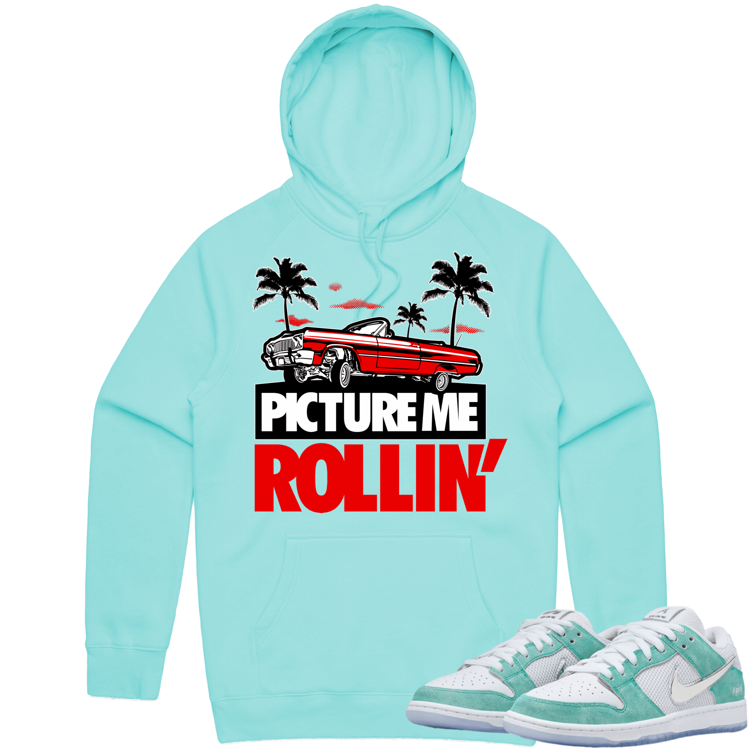 April Dunks Hoodie to Match - RED PMR