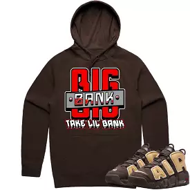 Baroque Brown Uptempos Hoodie to Match - RED BIG BANK