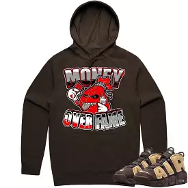 Baroque Brown Uptempos Hoodie to Match - RED MOF