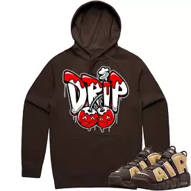 Baroque Brown Uptempos Hoodie to Match - RED MONEY DRIP