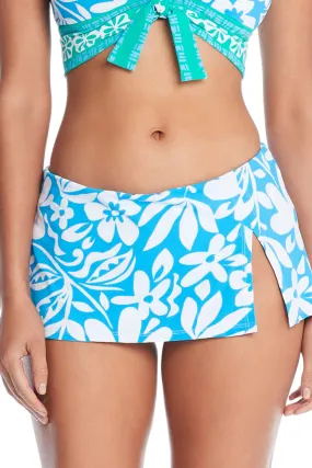 BLEU BY ROD BEATTIE SUN DAY FUN DAY SKIRTED HIPSTER BIKINI BOTTOM