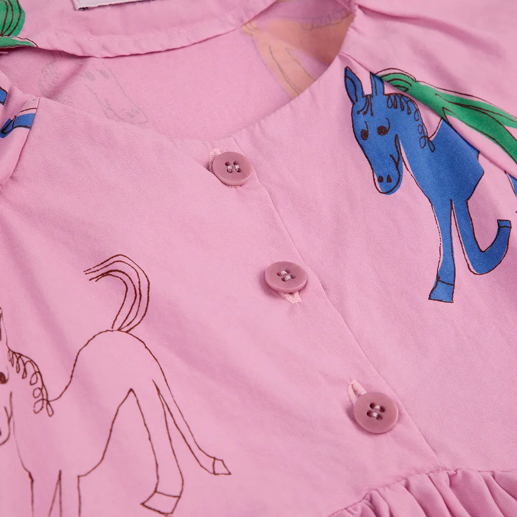 Bobo Choses Child Wonder Horse All Over Dress Pink