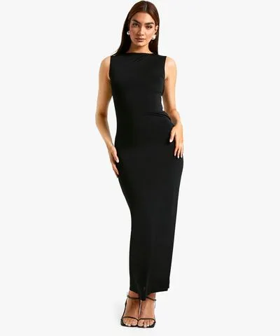 boohoo Womens Twist Back Detail Maxi Dress