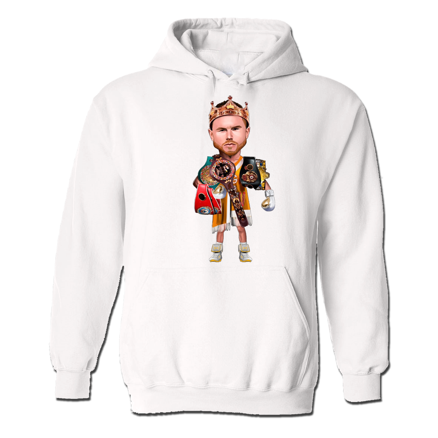 Canelo White Hoodie