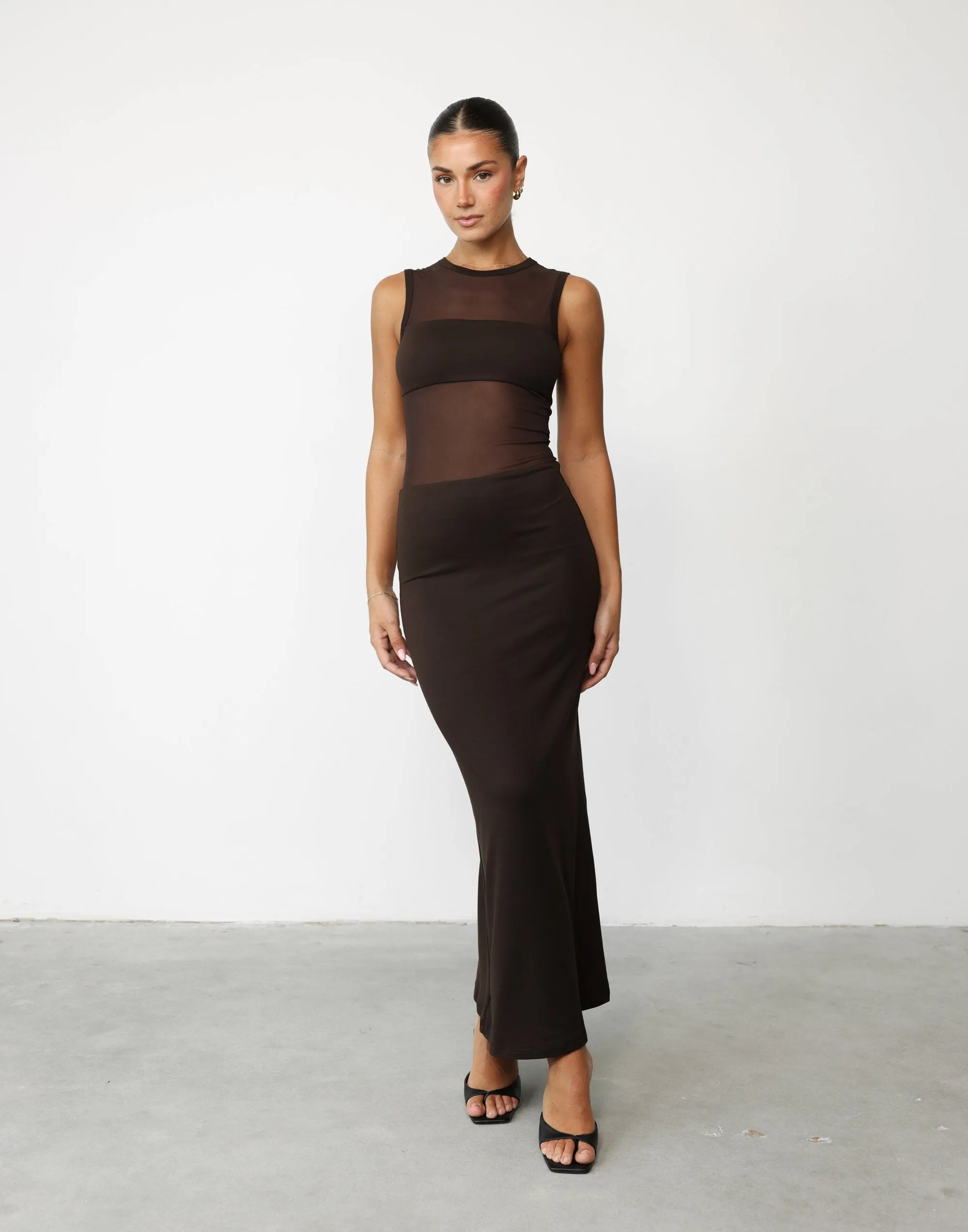 Cassius Maxi Dress (Chocolate)