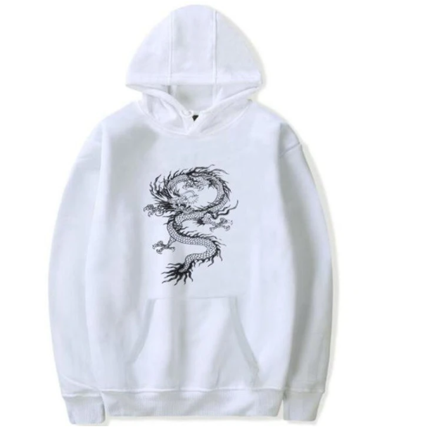 Chinese Dragon Hoodie Street Casual