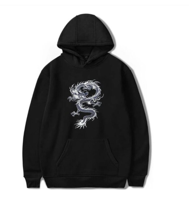 Chinese Dragon Hoodie Street Casual