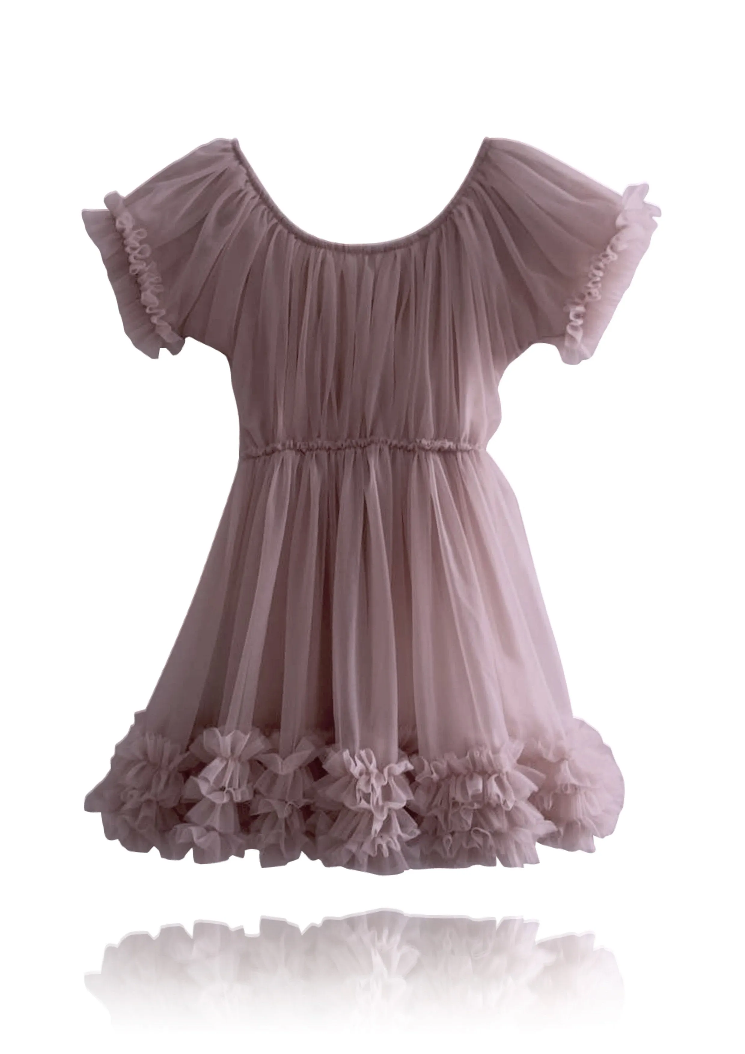 DOLLY by Le Petit Tom  FRILLY DRESS mauve