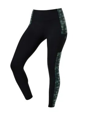 Dublin Zora Print Tights Emerald