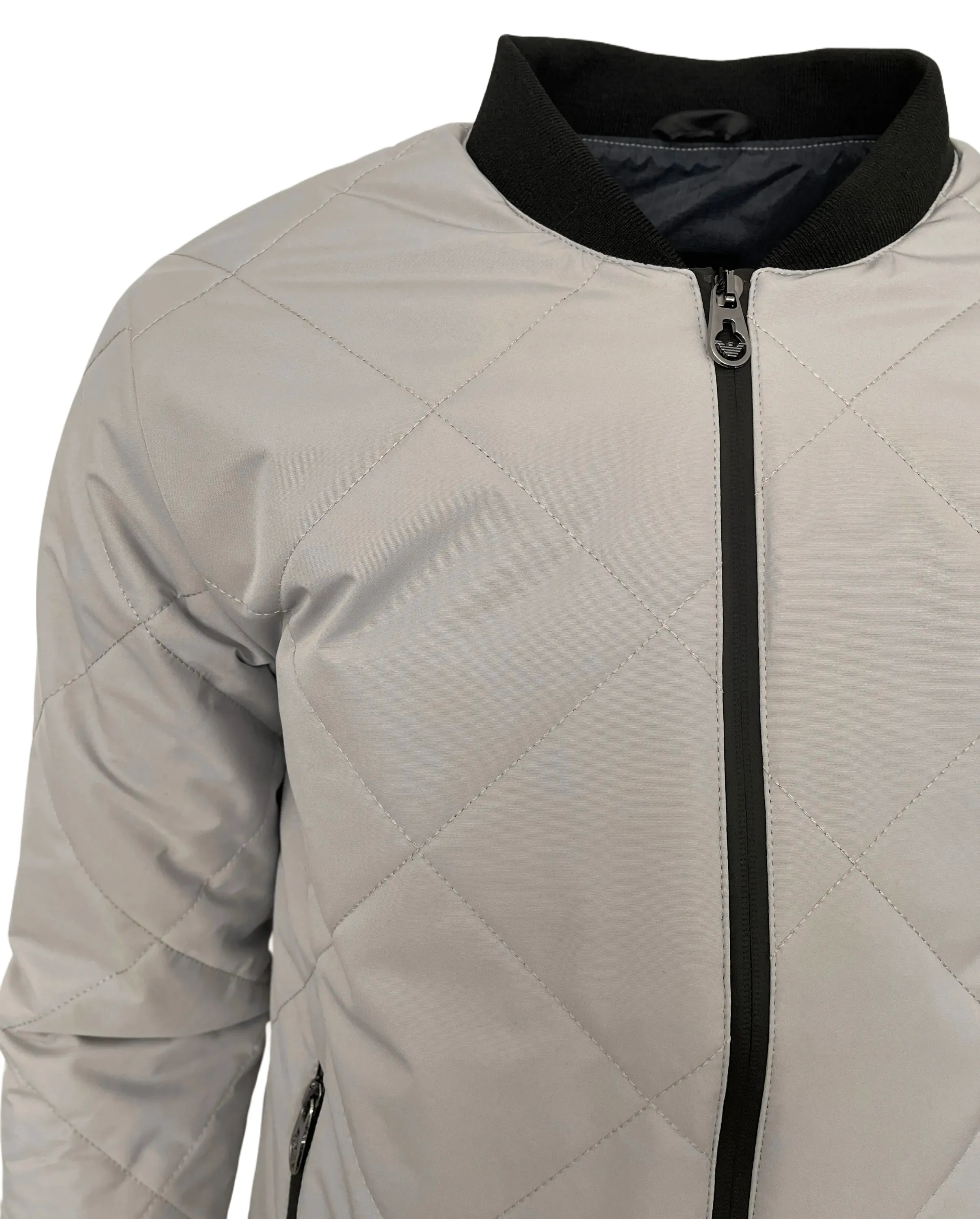 Emporio Armani Ea7 Grey Bomber Jacket