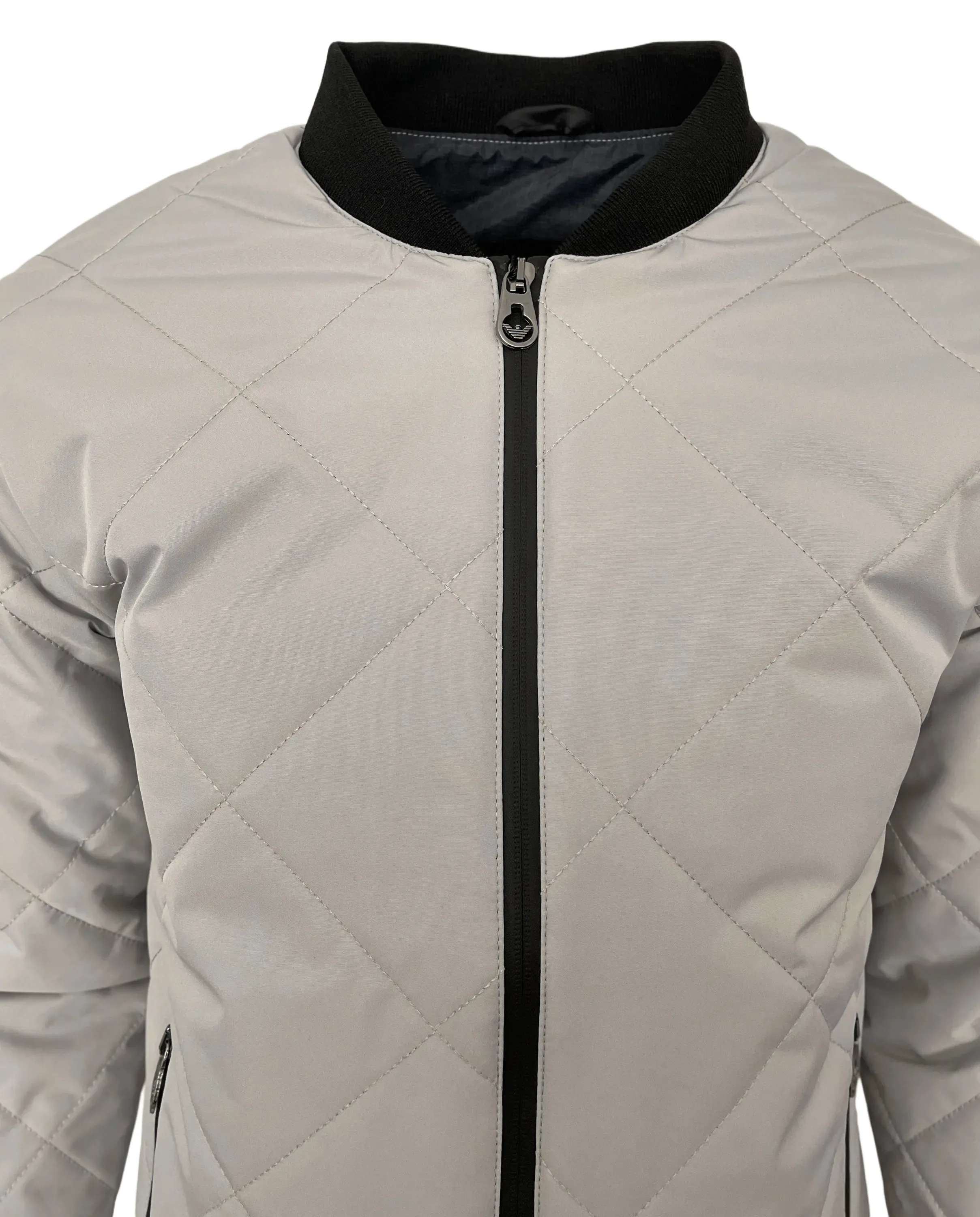 Emporio Armani Ea7 Grey Bomber Jacket