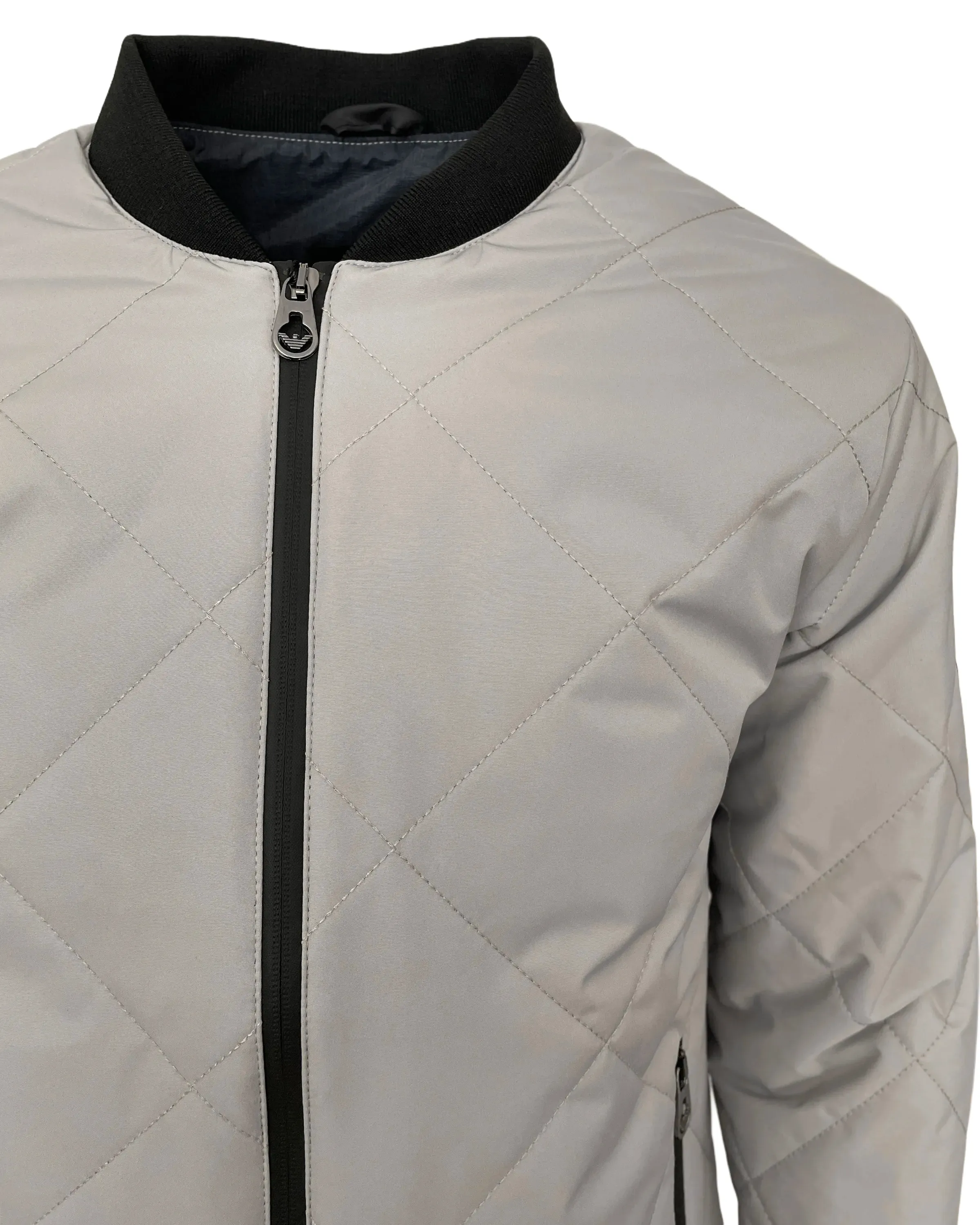 Emporio Armani Ea7 Grey Bomber Jacket