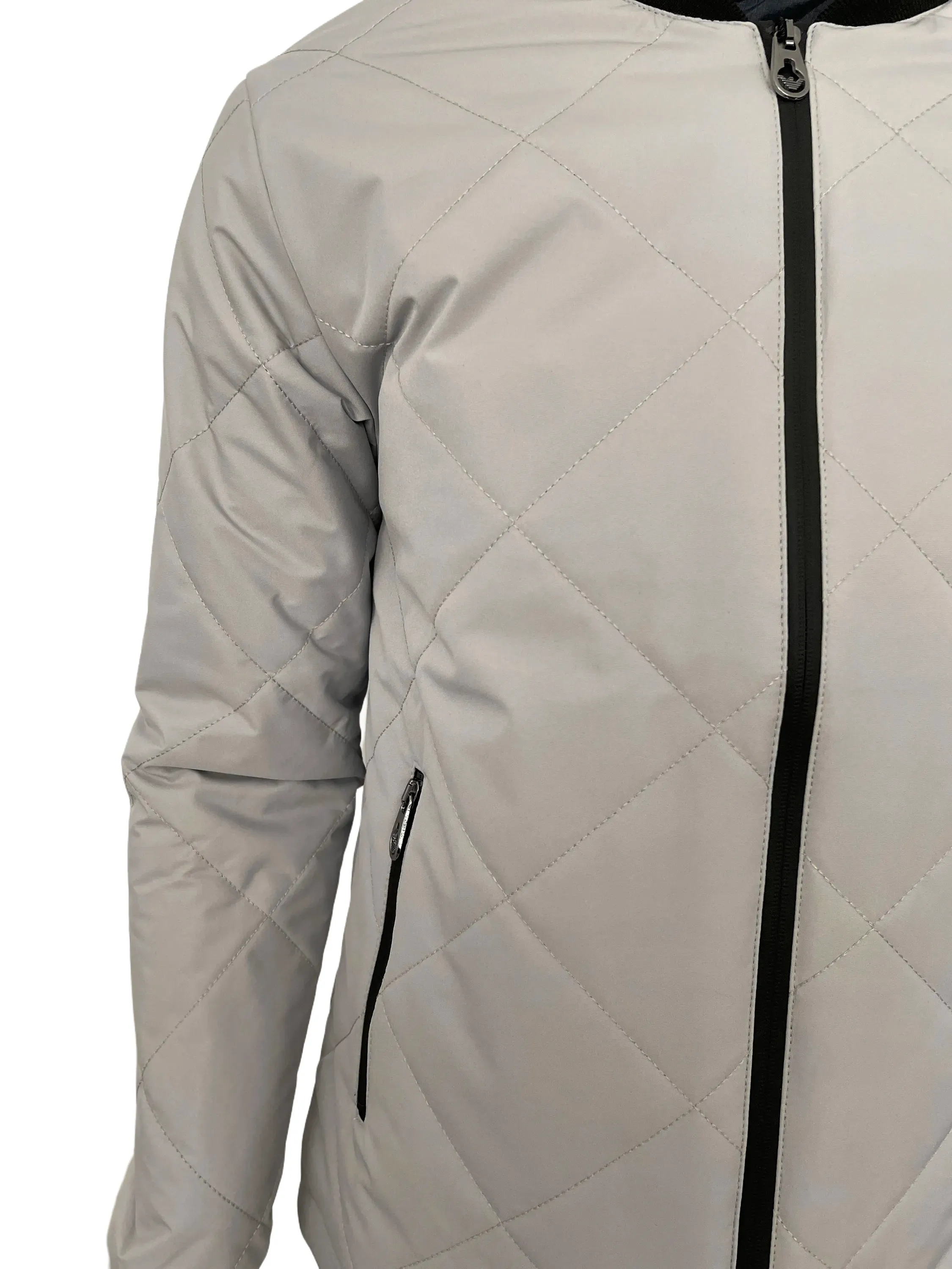 Emporio Armani Ea7 Grey Bomber Jacket