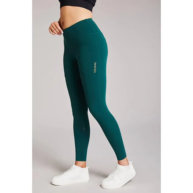 Equieire Women's EVE Compression Riding Tights - Green