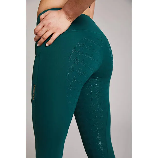 Equieire Women's EVE Compression Riding Tights - Green