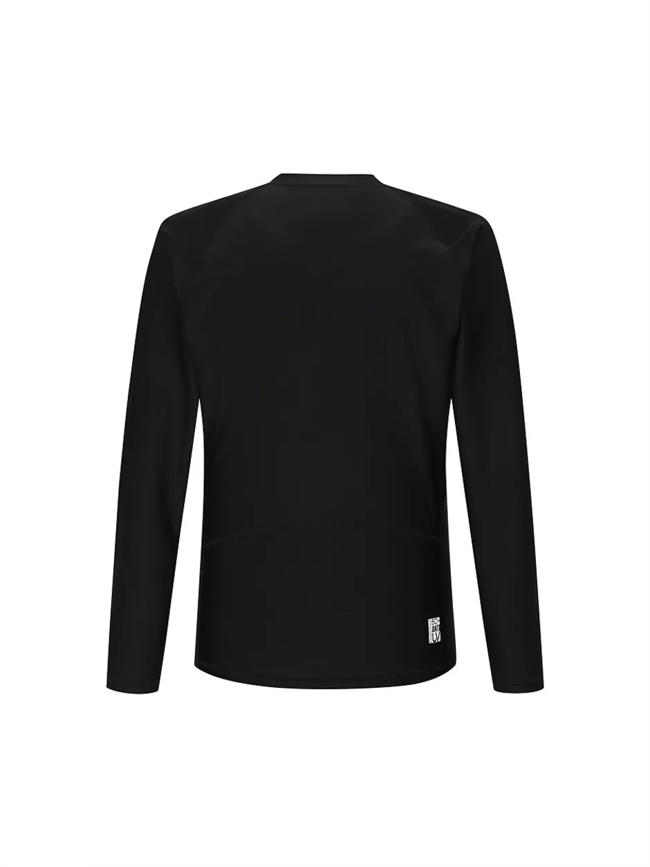 Essential Men Full-Zip Rashguard Black