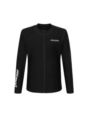 Essential Men Full-Zip Rashguard Black