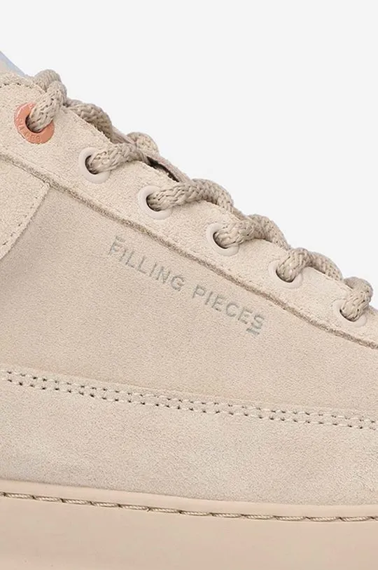 Filling Pieces leather sneakers Low Eva Suede brown color 51322791919