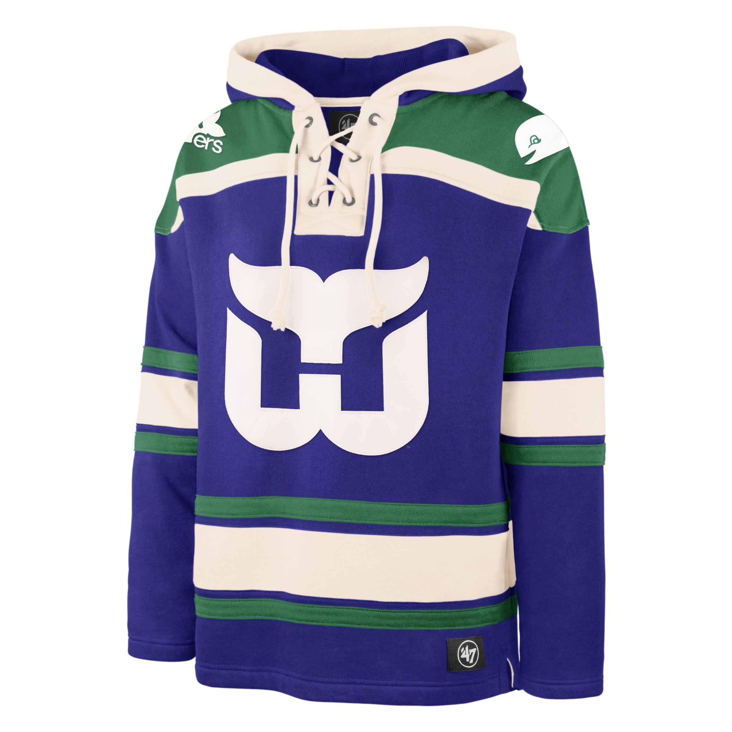 HARTFORD WHALERS VINTAGE '47 SUPERIOR LACER HOOD