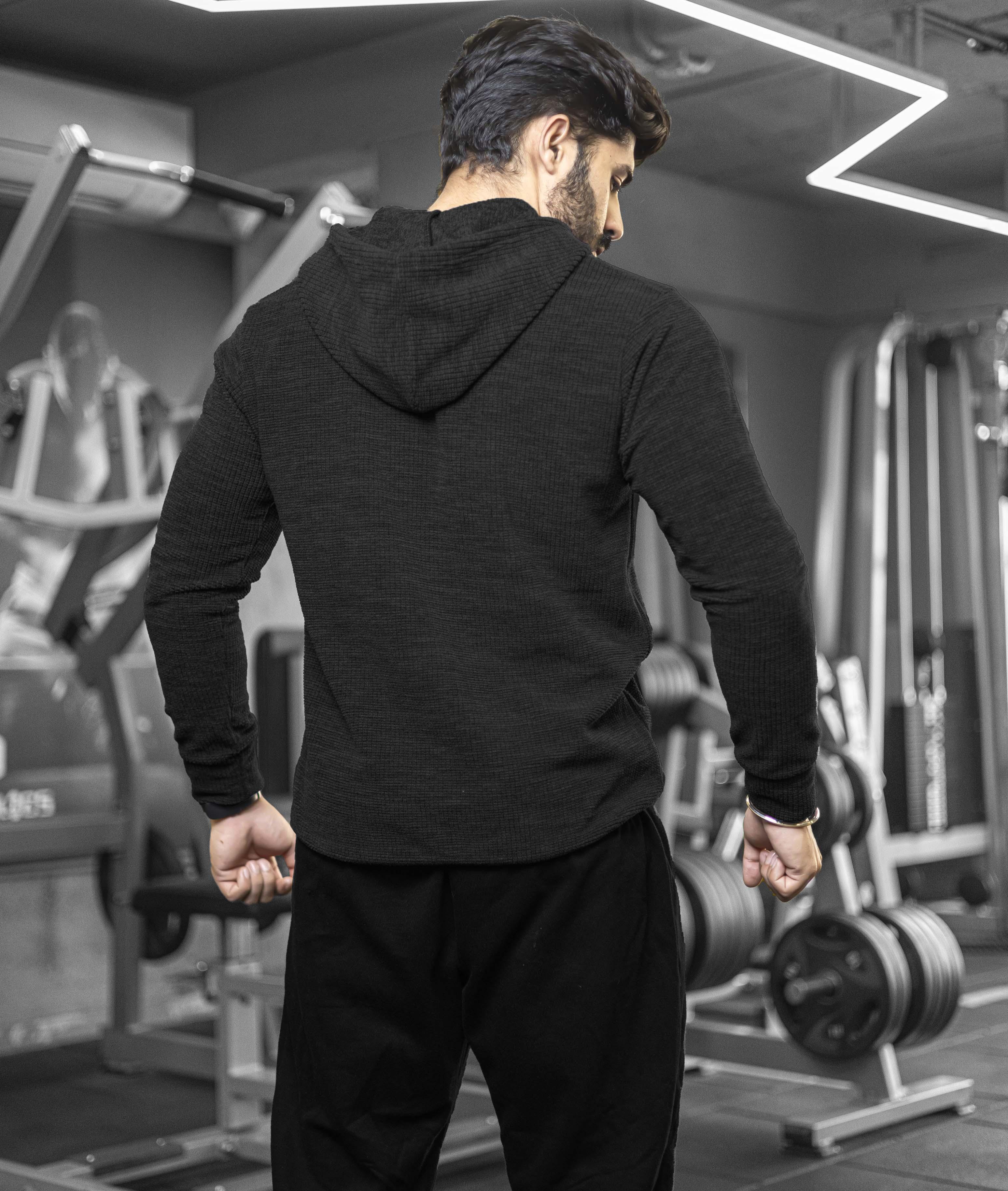 Heavy Duty GymX Hoodie: Carbon Grey