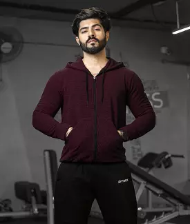 Heavy Duty GymX Hoodie: Maroon