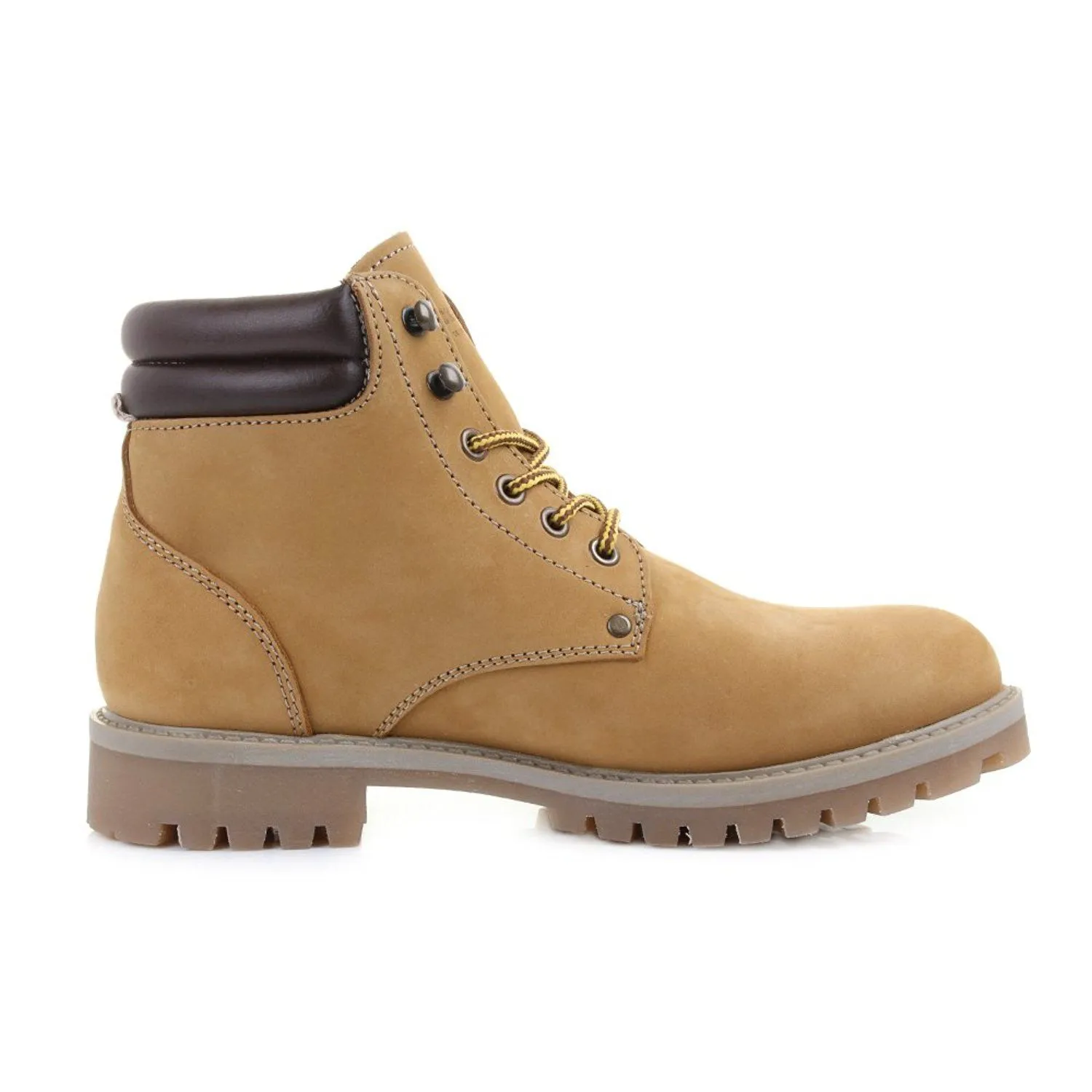 Jack & Jones Nubuck Stoke Leather Boots Honey