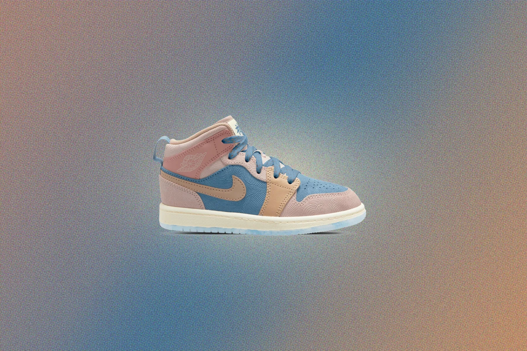 Jordan 1 Mid SS (PS) 'Zen' - Aegean Storm/Hemp/Pink Oxford