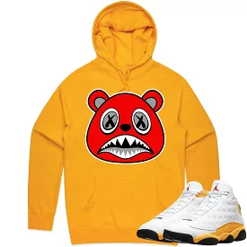 Jordan 13 University Gold 13s Hoodie to Match - ANGRY BAWS BEAR