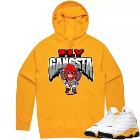 Jordan 13 University Gold 13s Hoodie to Match - RED FLY GANGSTA