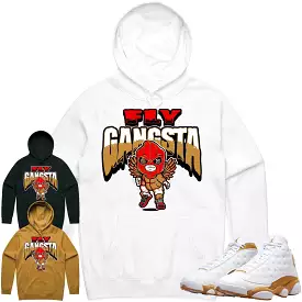 Jordan 13 Wheat 13s Hoodie to Match - WHEAT FLY GANGSTA