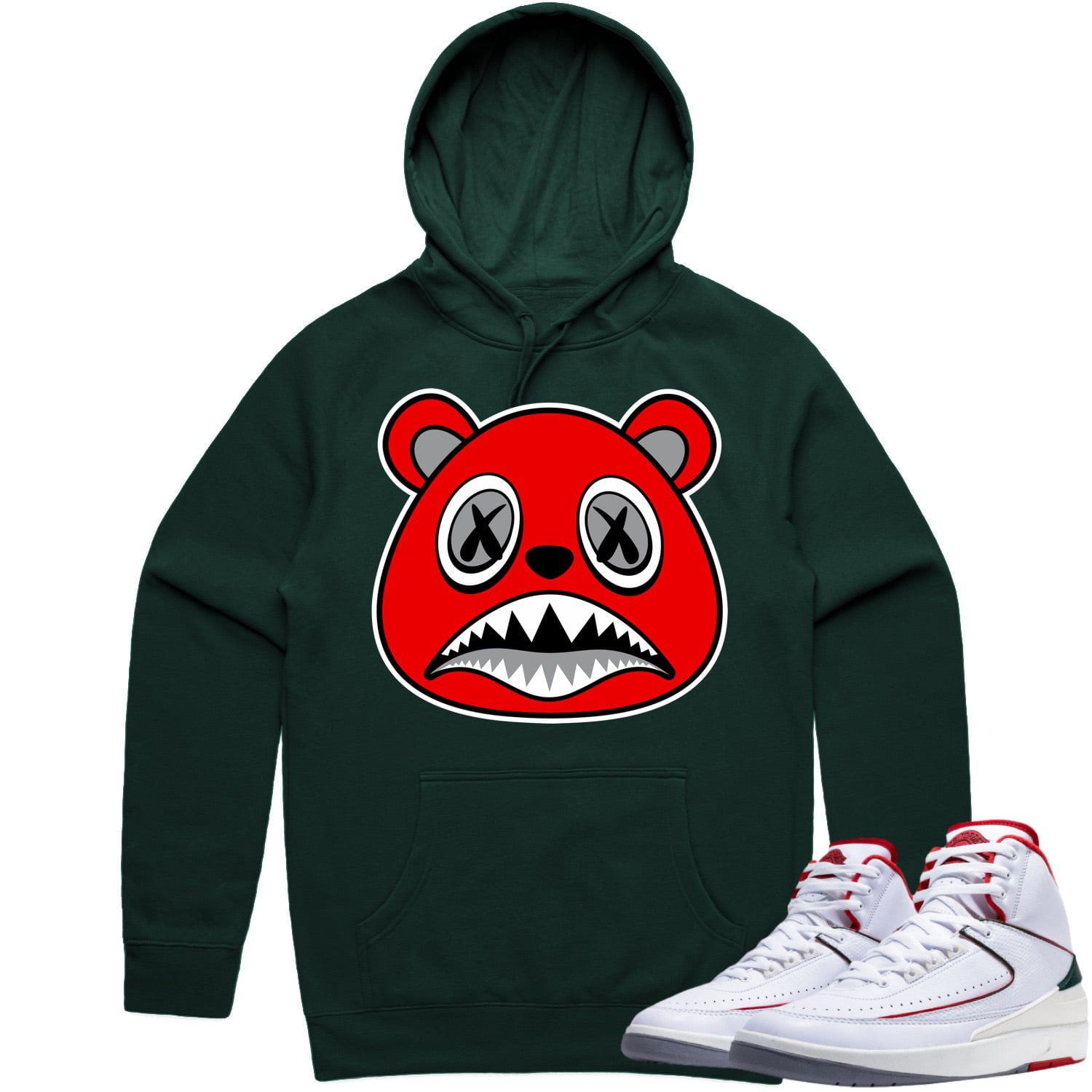 Jordan 2 Italy Origins 2s Hoodie to Match - ANGRY BAWS BEAR