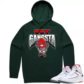 Jordan 2 Italy Origins 2s Hoodie to Match - RED FLY GANGSTA