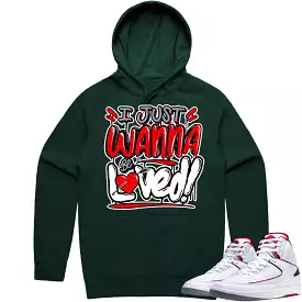 Jordan 2 Italy Origins 2s Hoodie to Match - RED LOVED