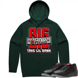 Jordan 2 Low Christmas 2s Hoodie to Match - RED BIG BANK