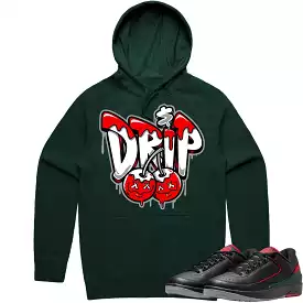 Jordan 2 Low Christmas 2s Hoodie to Match - RED MONEY DRIP