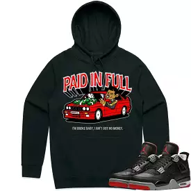 Jordan 4 Bred Reimagined 4s Hoodie to Match - RED PAID