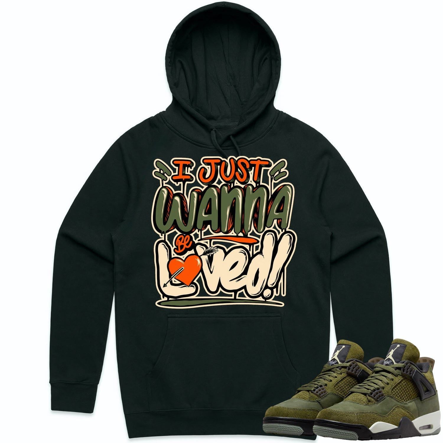 Jordan 4 Craft Olive 4s Hoodie to Match - CELADON LOVED