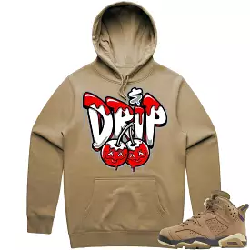 Jordan 6 Gore Tex Brown Kelp 6s Hoodie to Match - RED MONEY DRIP