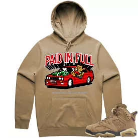 Jordan 6 Gore Tex Brown Kelp 6s Hoodie to Match - RED PAID