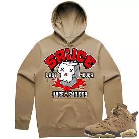 Jordan 6 Gore Tex Brown Kelp 6s Hoodie to Match - RED SAUCE