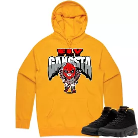 Jordan 9 University Gold 9s Hoodie to Match - RED FLY GANGSTA